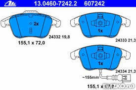 Тормозные колодки передние Audi Q3, VW Tiguan