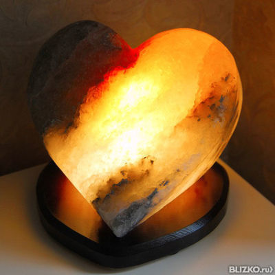 Солевая лампа сердце 4-6 кг