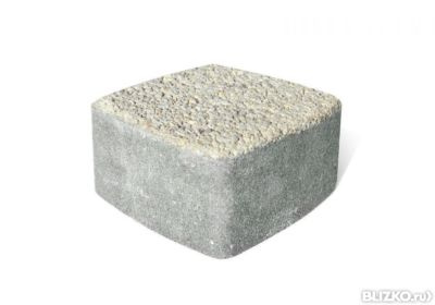 Брусчатка "Классика Русто" 1-4 СТОУНМИКС белая (частичная прокраска)