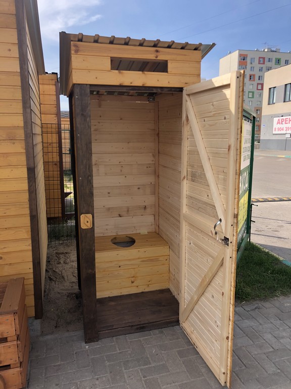 Уличный деревянный туалет цена