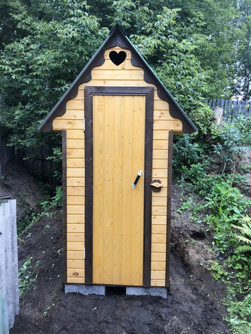 Туалет для дачи деревянный фото
