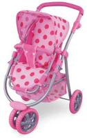 FEI LI TOYS Кукольная коляска/трость 3-х колесные 54*39*65cm, розовый FL8180-1