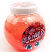 Лизун Slime Mega Mix прозрачный + красный 500гр арт.S500-1 Фабрика игрушек