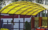 Сотовый поликарбонат 10 мм Желтый Стандарт