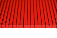 Сотовый поликарбонат 4 мм Красный