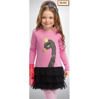 GDJ347 Платье для девочек (2 года, розовое) Pelican