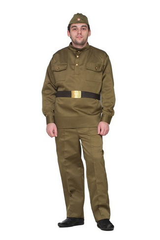 Военная форма взрослый Солдат Люкс, размер 50-52, рост 180-190 см Фабрика Бока