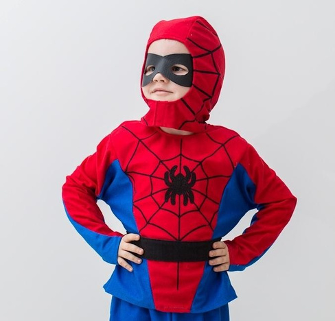 Карнавальный костюм Человек-паук 3-5 лет рост 104-116 см арт.1914 Фабрика Бока