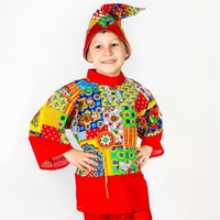 Карнавальный костюм Петрушка 3-5 лет рост 104-116 см Фабрика Бока
