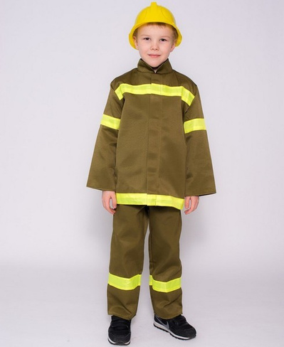 Карнавальный костюм Пожарный 5-7 лет 122-134 см Фабрика Бока