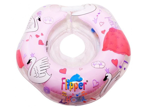 Круг для купания Roxy-kids "Flipper Swan Lake Мusic" Лебединное озеро розовый арт.005FL Roxy Kids