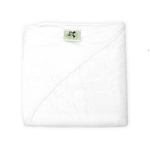 PANDA-BOO Бамбуковое полотенце с капюшоном/ WHITE, размер 75х75 cм (бамбук 70%, х/б 30%)