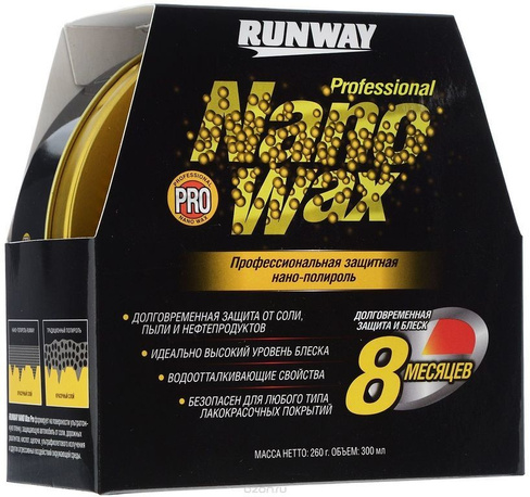 Профессиональная защитная нано-полироль RUNWAY Professional Nano Wax