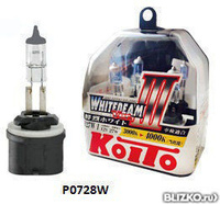 Высокотемпературные галогенные лампы Koito Whitebeam III H27/1 12V 27W(55W)
