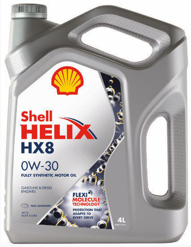 Моторное масло Shell Helix HX8 0W-30 (4 л)