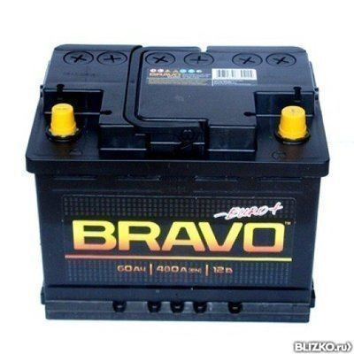 Аккумуляторная батарея Bravo 6СТ-60VL (60Ач EN480A о.п.)