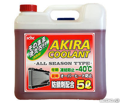 Антифриз AKIRA Coolant всесезонный красный (5 л)