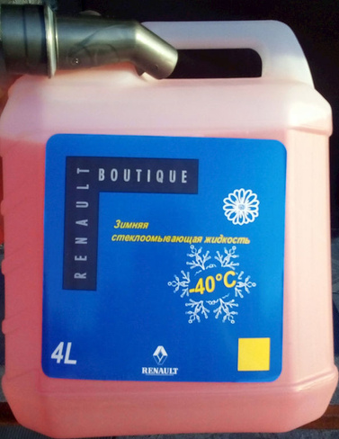 Жидкость стеклоомывающая зимняя RENAULT -40C (4 л)