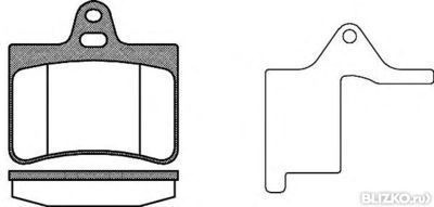 Колодки тормозные дисковые задние RoadHouse 283020 (CITROËN C5)