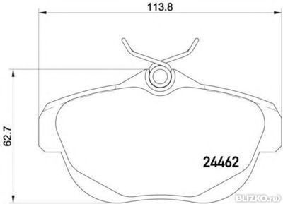 Колодки тормозные дисковые задние TEXTAR 2446201 (CITROËN C6)