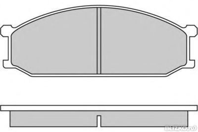Колодки тормозные дисковые передние E.T.F. 120233 (Мitsubishi L300)