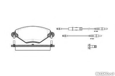 Колодки тормозные дисковые передние RoadHouse 282804 (Citroen C5)