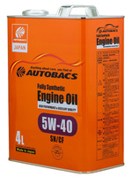 Масло моторное AUTOBACS Fully Synthetic 5W-40 SN/CF