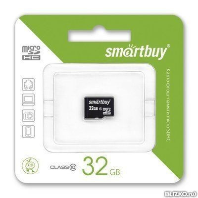 Карта памяти microSDHC Smartbuy 32GB Class 10 (без адаптера)