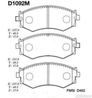 Колодки тормозные дисковые передние Kashiyama D1092M (Nissan)
