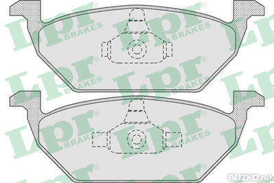 Колодки тормозные дисковые передние LPR 05P730 (VAG)