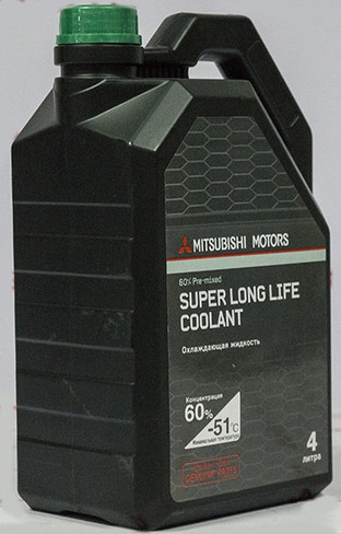 Антифриз MITSUBISHI Super Long Life Coolant 60% Pre-mixed (зеленый, 4 л)