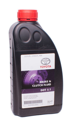 Тормозная жидкость TOYOTA Brake & Clutch Fluid DOT 5.1 (1 л)