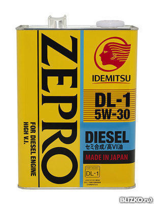 Масло моторное IDEMITSU Zepro Diesel DL-1 5W-30 (4 л)