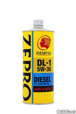 Масло моторное IDEMITSU Zepro Diesel DL-1 5W-30 (4 л) от компании