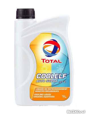 Антифриз TOTAL Coolelf Auto Supra -37° (оранжевый, готовый, 1л)