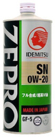 Масло моторное IDEMITSU Zepro Eco Medalist SN/GF-5 0W-20 (1 л)