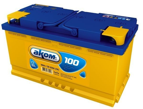 Аккумуляторная батарея Аком 6СТ-100 (100Ач EN850A о. п.)