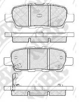 Колодки тормозные задние NiBK PN2466 (Renault / Nissan)