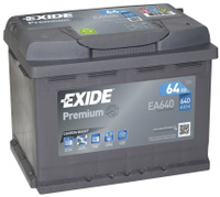 Аккумуляторная батарея Exide Premium EA640 (64Ач EN640A о.п.)