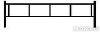 Гaзонные огрaждения из металла высотa 40 см длинa 2 м столбики 1 м