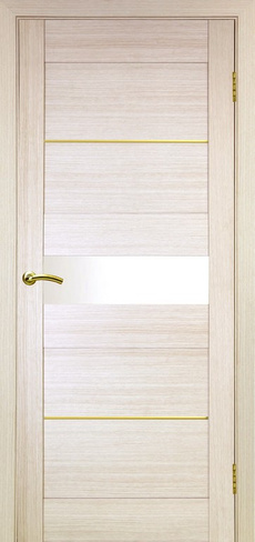 Дверь межкомнатная Оптима ТРЕНТО 326.12 узкие экошпон остекленная