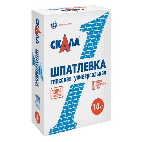 Шпаклёвка гипсовая СКАЛА 10 кг.