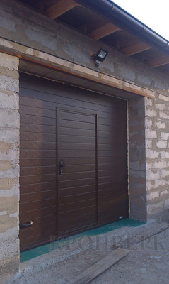 Фото секционных ворот для гаража
