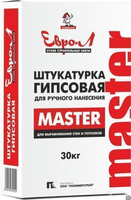 Штукатурка гипсовая MASTER ручного нанесения 30 кг