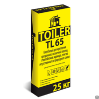 Клей для плитки белый TOILER TL 65- 25кг