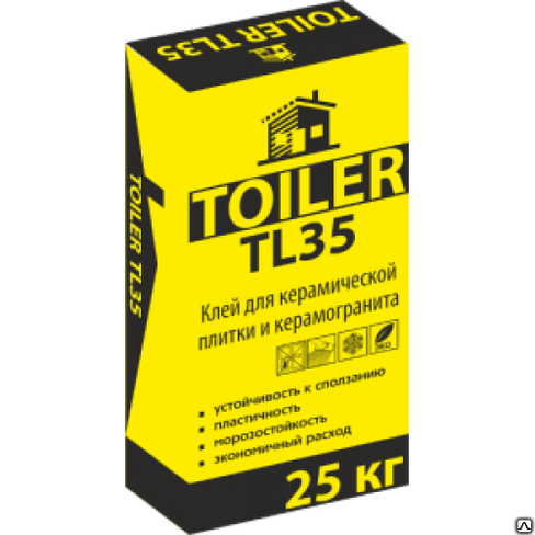 Клей для плитки TOILER TL 35- 25кг