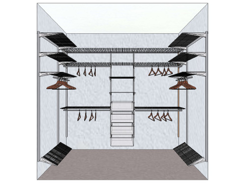 Гардеробная система металлическая