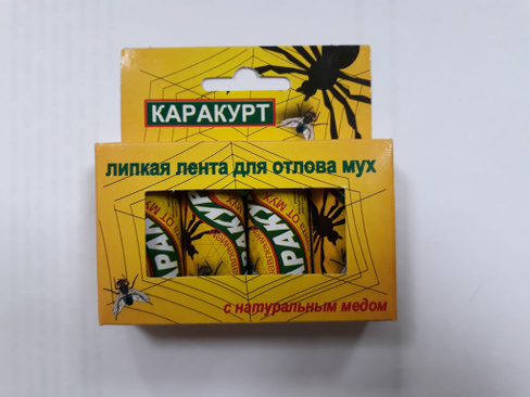 Липкая лента от мух в коробочке Каракурт, 4 шт купить
