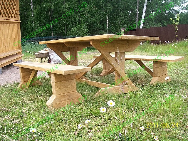 Производство дачной мебели из дерева