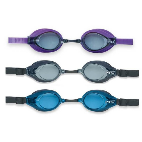 Очки для плавания "Pro Racing", от 8 лет, 3 цвета (Intex 55691)